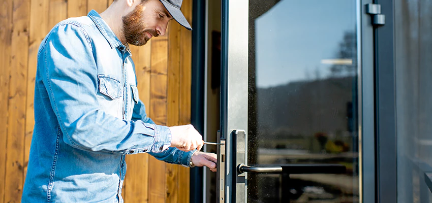 Frameless Glass Storefront Door Locks Replacement in Riverside, CA